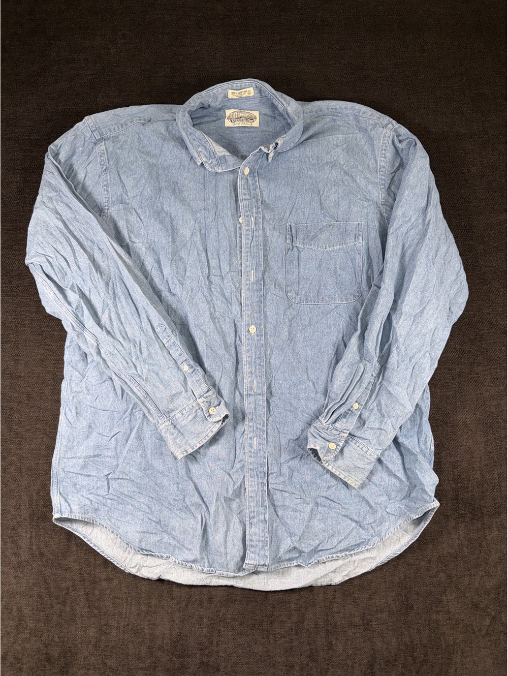 Britches Great Outdoors Light Blue 100% Cotton Button-Up Shirt XL